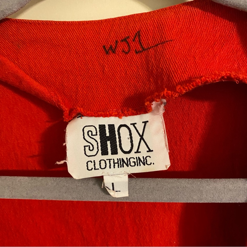 Vintage Shox Clothing Cropped Button Jacket Large - Picture 3 of 6
